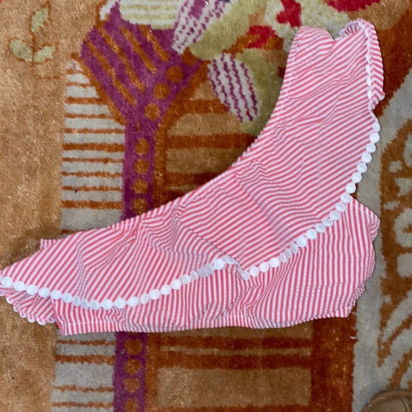 J. Crew M Medium one shoulder bikini top in seersucker NWT - Picture 1 of 4